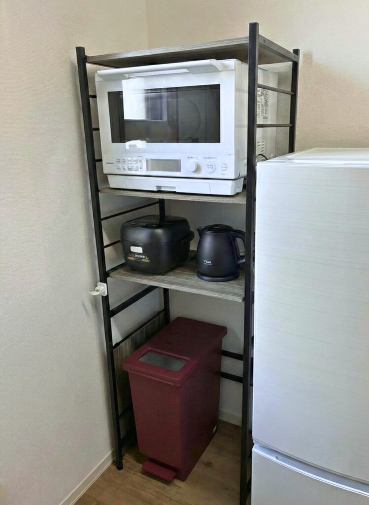 ゴミ箱上ラック 実用例全体写真