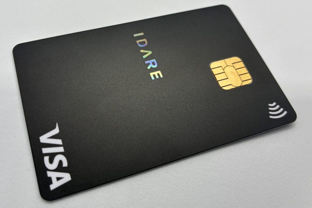 IDAREの実物券面写真